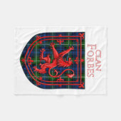 Couverture Polaire Forbes Tartan Scottish Plaid Lion Rampant (Devant (Horizontal))