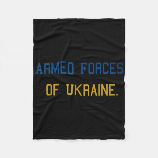 Couverture Polaire Forces Armées D'Ukraine. (Devant)