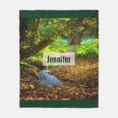 Couverture Polaire Forest Creek Belle nature Paysage Photo (Devant)