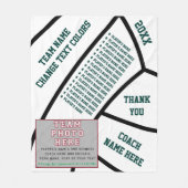 Couverture Polaire Forest Green, les cadeaux blancs pour les entraîne (Devant)