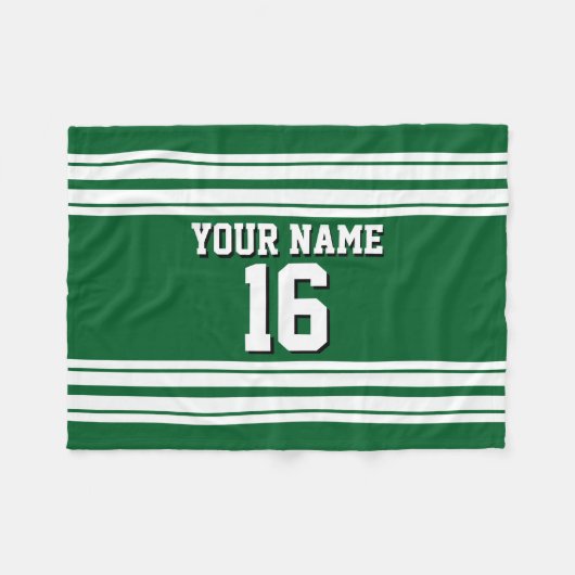 Couverture Polaire Forest Green White Team (Devant (Horizontal))