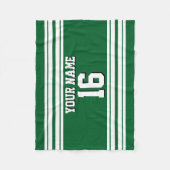 Couverture Polaire Forest Green White Team (Devant)