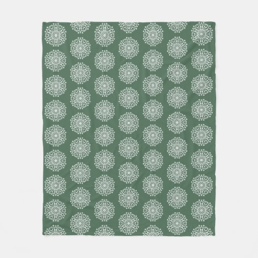 Couverture Polaire |Forest Mandala (Devant)