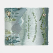 Couverture Polaire Forest Wonder Rustic Pine Mariage Blanche polaire (Devant (Horizontal))