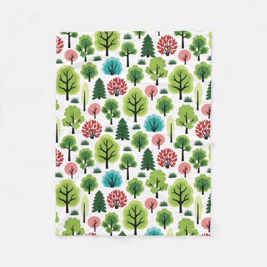 Couverture Polaire Forêt (Devant)