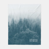 Couverture Polaire Forêt Arbre Tours Nature Imprimer (Devant)