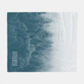 Couverture Polaire Forêt Arbre Tours Nature Imprimer (Devant (Horizontal))