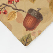 Couverture Polaire Forêt automnale sur ocre (Coin)