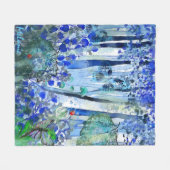 Couverture Polaire Forêt bleue (Devant (Horizontal))