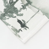 Couverture Polaire Forêt boisée Twin Milestone aquarelle (Coin)