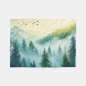 Couverture Polaire Forêt brumeuse (Devant (Horizontal))
