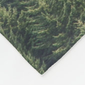 COUVERTURE POLAIRE FORÊT D'ARBRE DE PINS (Coin)