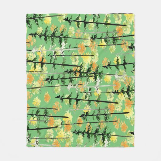 Couverture Polaire Forêt d'automne : Beauté naturelle incomparable (Devant)