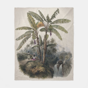 Couverture Polaire Forêt de bananiers tropicaux antiques Bota vinta