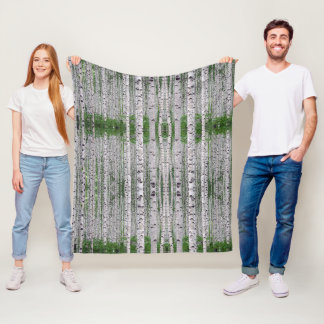 Couverture Polaire Forêt de Birch Nature