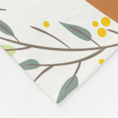 Couverture Polaire Forêt de bois Fox polaire Blanche (Coin)