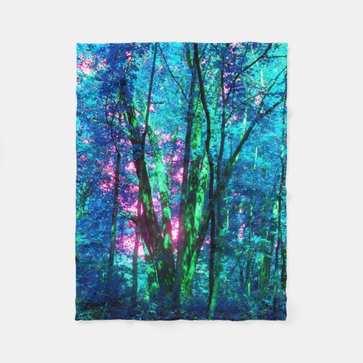 Couverture Polaire Forêt de fées (Devant)