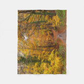 Couverture Polaire Forêt de l'automne avec chemin (Devant)