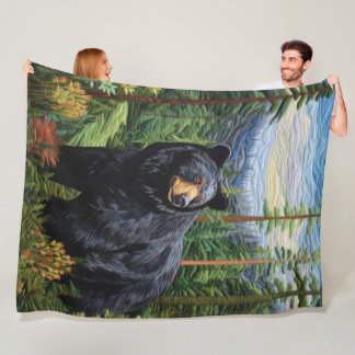 Couverture Polaire Forêt de l'ours noir errant