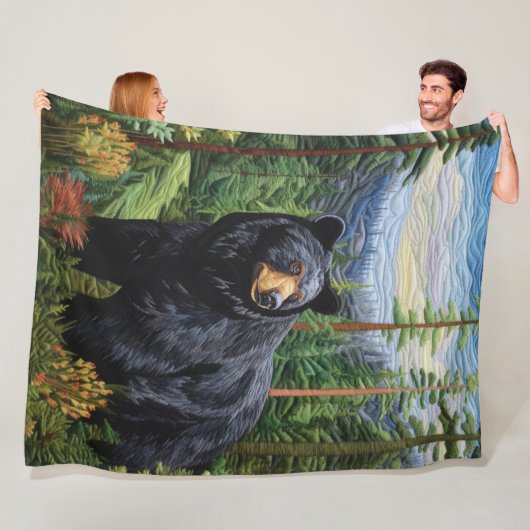 Couverture Polaire Forêt de l'ours noir errant (En situation)