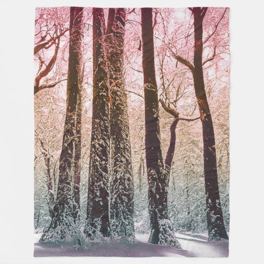 COUVERTURE POLAIRE FORÊT DE NEIGE NATURE (Devant)