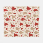 Couverture Polaire Forêt de Noël scandinave (Devant (Horizontal))