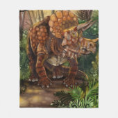 Couverture Polaire Forêt de Triceratops (Devant)
