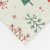 Couverture Polaire Forêt de vacances scandinave (Coin)