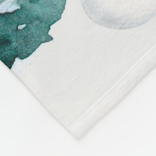 Couverture Polaire Forêt d'hiver confortable (Coin)