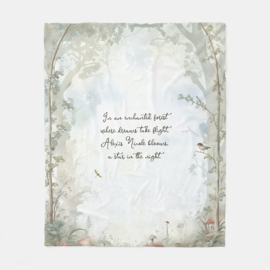 Couverture Polaire Forêt enchantée Ethereal (Devant)