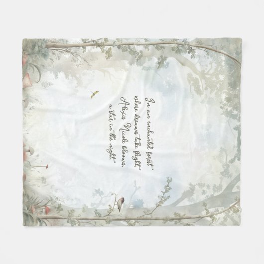 Couverture Polaire Forêt enchantée Ethereal (Devant (Horizontal))