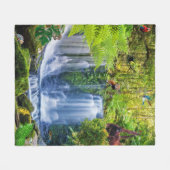 Couverture Polaire Forêt Extraordinaire et animaux (Devant (Horizontal))