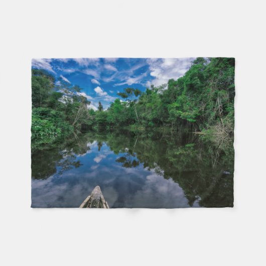 Couverture Polaire Forêt | Forêt de la jungle péruvienne (Devant (Horizontal))