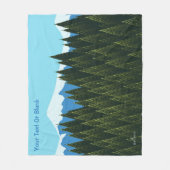 Couverture Polaire Forêt fractale (Devant)