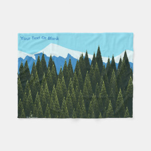 Couverture Polaire Forêt fractale