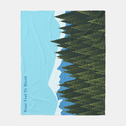 Couverture Polaire Forêt fractale (Devant)