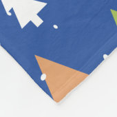 Couverture Polaire Forêt givrée Blanche (Coin)