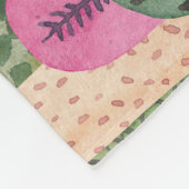 Couverture Polaire Forêt infantile : Arrière - plan d'aquarelle migno (Coin)