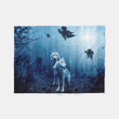 Couverture Polaire Forêt mystique (Devant (Horizontal))