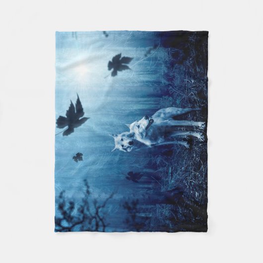 Couverture Polaire Forêt mystique (Devant)