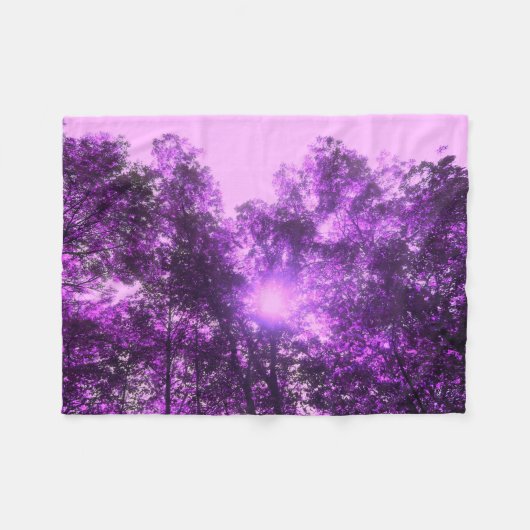 Couverture Polaire Forêt pourpre (Devant (Horizontal))