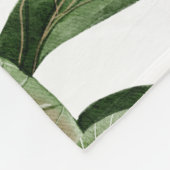 Couverture Polaire Forêt tropicale Cute Toucan Nom personnalisé (Coin)