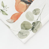 Couverture Polaire Forêt Whimsical Animaux Forêt Sage Verdure (Coin)