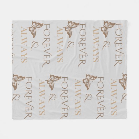 Couverture Polaire Forever & Always Butterfly  (Devant (Horizontal))
