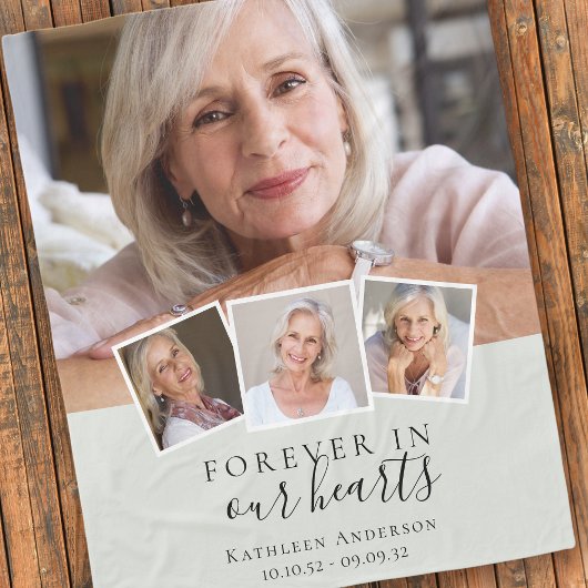 Couverture Polaire Forever in Our Hearts Memorial Keepsaké