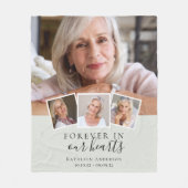 Couverture Polaire Forever in Our Hearts Memorial Keepsaké (Devant)