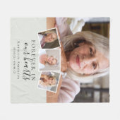 Couverture Polaire Forever in Our Hearts Memorial Keepsaké (Devant (Horizontal))