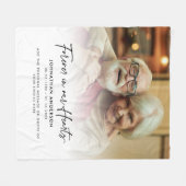 Couverture Polaire Forever In Our Hearts Memorial Photo & Message (Devant (Horizontal))