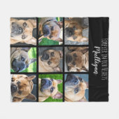Couverture Polaire Forever in our Hearts Pet Memorial Photo Collage (Devant (Horizontal))