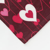 Couverture Polaire Forever Love Red Hearts (Coin)